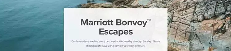 周末逍遥游限时折扣：万豪旅享家会员专享75折住宿优惠！